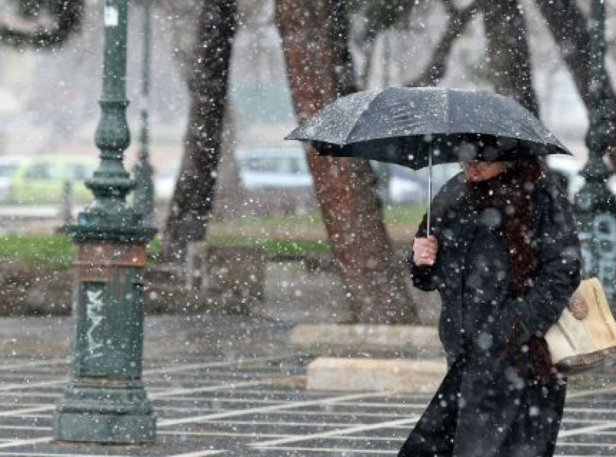 Χιόνια και βροχές στο μενού του καιρού για το σαββατοκύριακο 