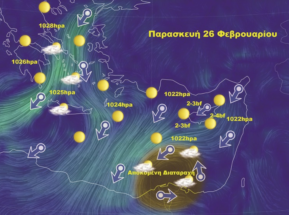 Αμετάβλητο το καιρικό σκηνικό, με αλλαγή από Δευτέρα