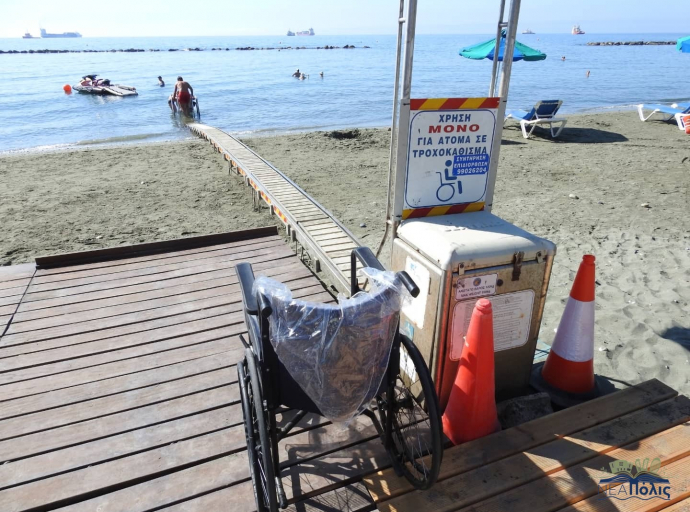 Ολοκληρωμένη υποδομή για ΑμεΑ στην παραλία της Ακτής Ολυμπίων