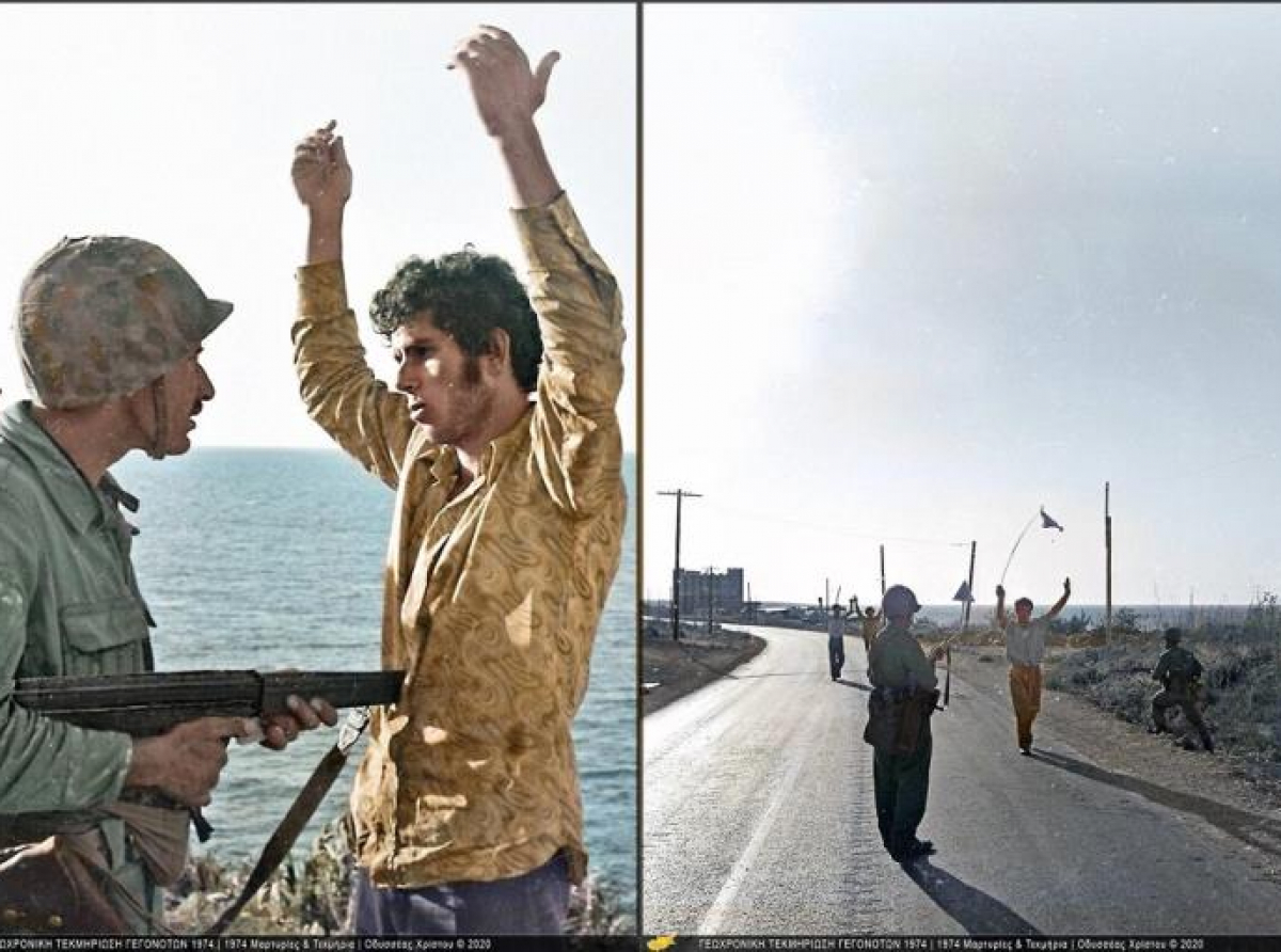 Νέες συγκλονιστικές φωτογραφίες του 1974 - Τούρκος στρατιώτης με το δάκτυλο στη σκανδάλη